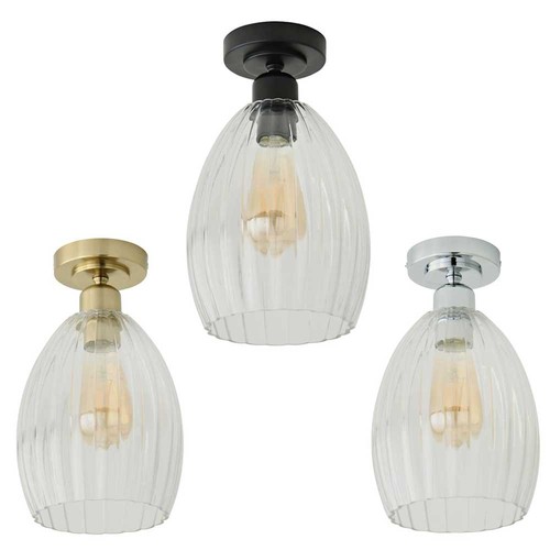 Ceiling light fitting ribbed - fitting,