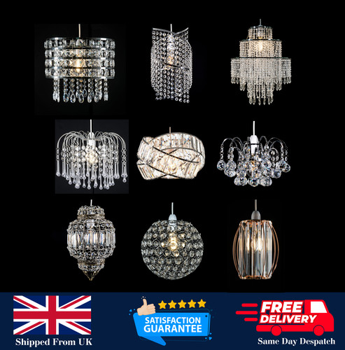 Light shade crystal ceiling - light,