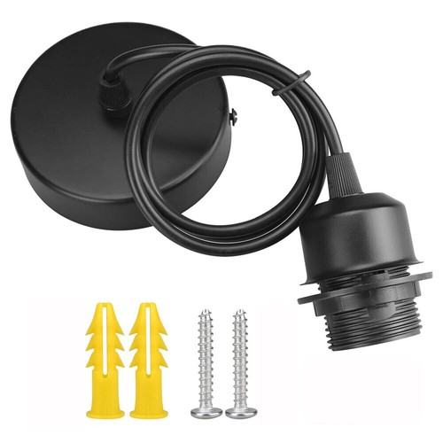 Black pendant light fitting - black,