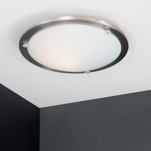 Modern brushed chrome - modern, flush