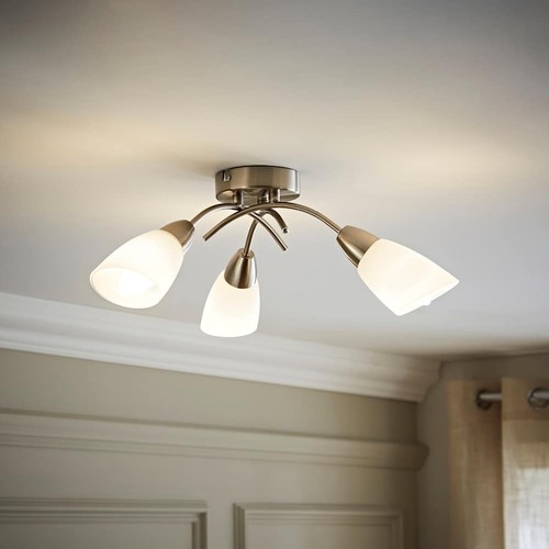 Ceiling light fitting brushed - fitting,
