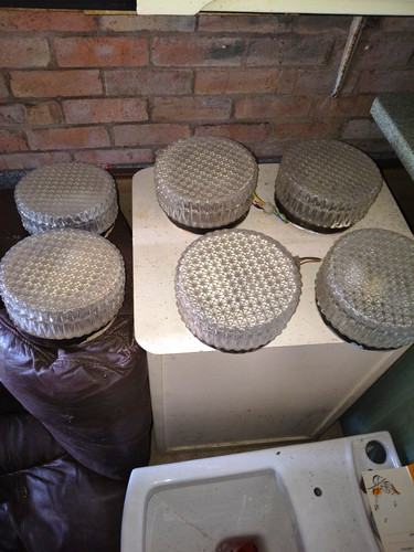 Round clear textured glass - round,