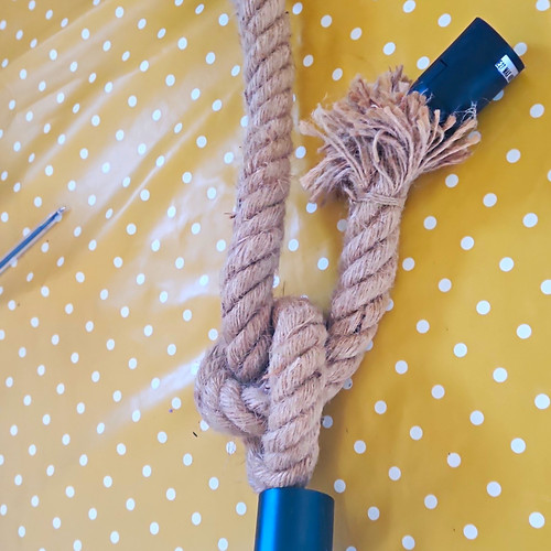 Rope pendant ceiling light - rope,