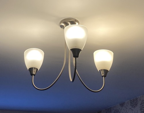 Arm chrome ceiling light - 3-arm,