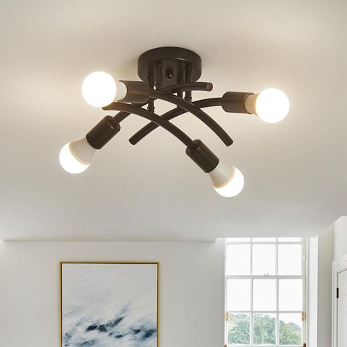 Ceiling light fitting brushed - ceiling,