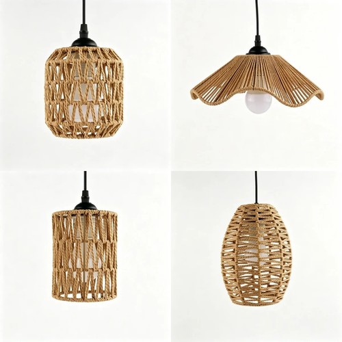 Boho rattan ceiling light - boho,