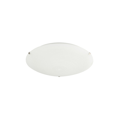 Frosted white flush - white, glass